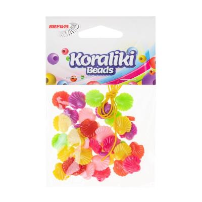 Koraliki do nawlekania muszelki. Wydawca: Brewis. SmakLiter.pl Opakowanie Koraliki do nawlekania muszelki