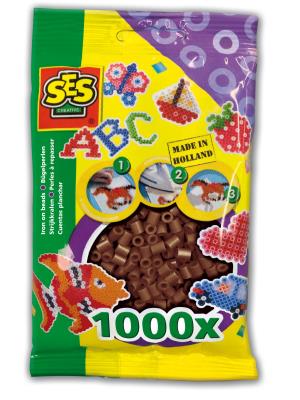 Koraliki do prasowanek ciemny brąz 1000 szt.. Wydawca: SES Creative. SmakLiter.pl Opakowanie Koraliki do prasowanek ciemny brąz 1000 szt.