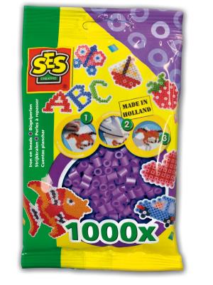 Koraliki do prasowanek fioletowe 1000 szt.. Wydawca: SES Creative. SmakLiter.pl Opakowanie Koraliki do prasowanek fioletowe 1000 szt.