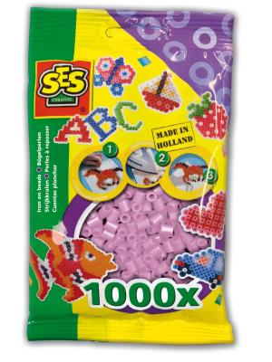 Opakowanie Koraliki do prasowanek różowy perłowy 1000 szt.