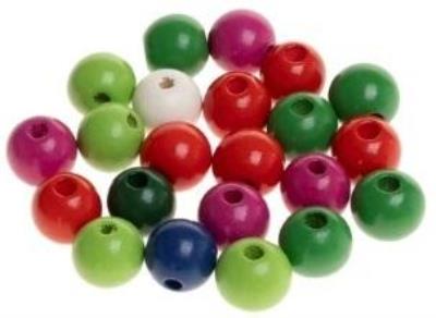 Koraliki drewniane do nawlekania 16mm 22szt. Wydawca: Brewis. SmakLiter.pl Opakowanie Koraliki drewniane do nawlekania 16mm 22szt