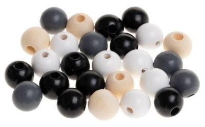 Koraliki drewniane do nawlekania 16mm 25szt. Wydawca: Brewis. SmakLiter.pl Opakowanie Koraliki drewniane do nawlekania 16mm 25szt