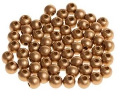 Koraliki drewniane do nawlekania złote 10mm 60szt. Wydawca: Brewis. SmakLiter.pl Opakowanie Koraliki drewniane do nawlekania złote 10mm 60szt