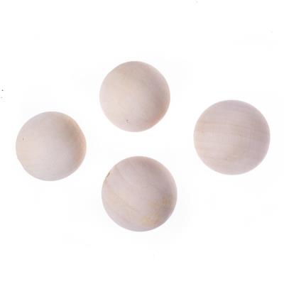 Opakowanie Koraliki drewniane kulki 40mm 4szt