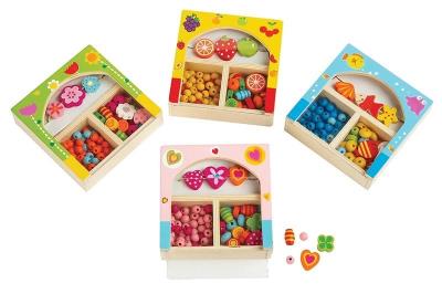 Opakowanie Koraliki drewniane mix