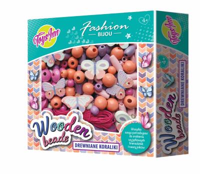 Opakowanie Koraliki drewniane motyle 450 szt.