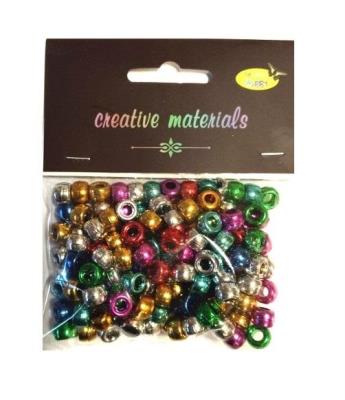 Opakowanie Koraliki metalowe 6mm 36g 150szt MIX