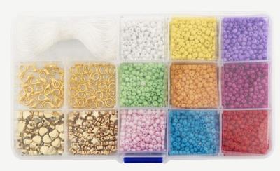 Opakowanie Koraliki w pudełku do przechowywania + drucik