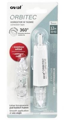 Korektor Oval Orbitec w taśmie 5mmx6m + wkład. Wydawca: Grand. SmakLiter.pl Opakowanie Korektor Oval Orbitec w taśmie 5mmx6m + wkład