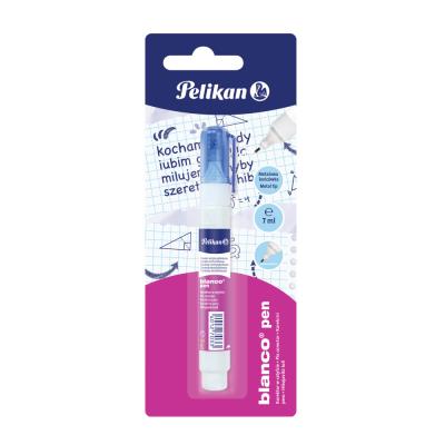 Korektor płynny w piórze Blanco 7ml. Wydawca: Pelikan. SmakLiter.pl Opakowanie Korektor płynny w piórze Blanco 7ml