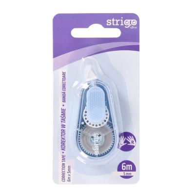 Opakowanie Korektor w taśmie 5mmx6m niebieski STRIGO