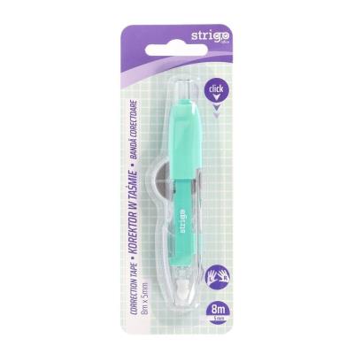 Opakowanie Korektor w taśmie automat. 5mmx8m zielony STRIGO