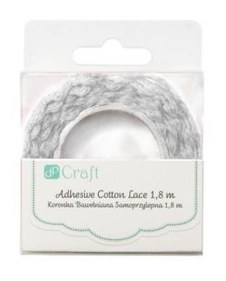 Opakowanie Koronka bawełniana samoprzylepna 1,80m biała