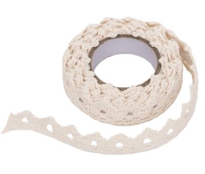 Opakowanie Koronka bawełniana samoprzylepna Ecru 1,8m DPTA-017