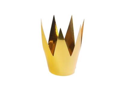 Opakowanie Korony Party złote 5,5cm 3szt