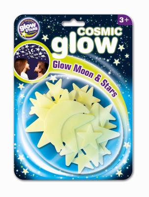 Opakowanie Kosmiczne Glow - Księżyc i gwiazdy