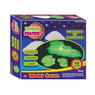 Kosmo Piasek Świecący w ciemności 500g ABINO. Wydawca: ABINO. SmakLiter.pl Opakowanie Kosmo Piasek Świecący w ciemności 500g ABINO