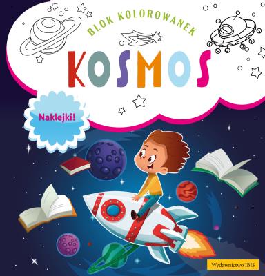 Okładka książki Kosmos. Blok kolorowanek z naklejkami