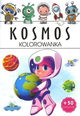 Kosmos. Kolorowanka. Autor: Opracowanie zbiorowe. SmakLiter.pl Okładka książki Kosmos. Kolorowanka