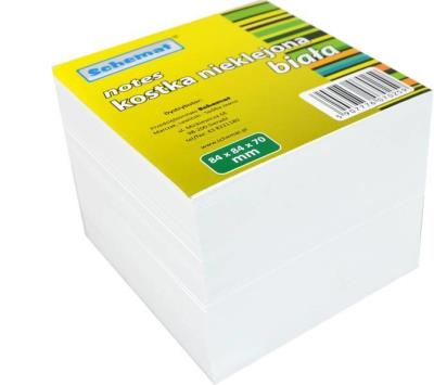 Opakowanie Kostka biała 84x84x70mm nieklejona