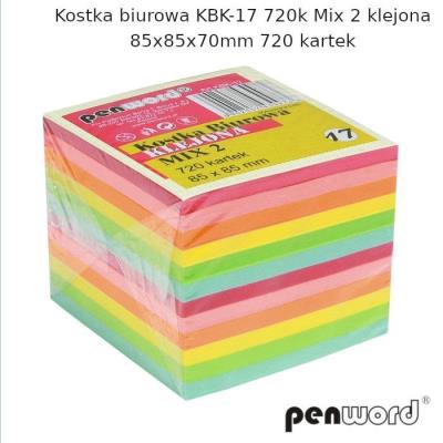 Opakowanie Kostka biurowa mix 85x85x70mm 720K