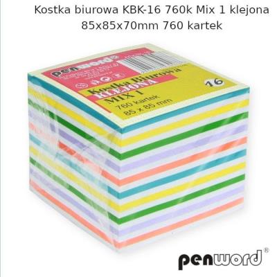Opakowanie Kostka biurowa mix 85x85x70mm 760K