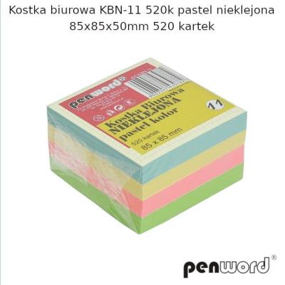 Opakowanie Kostka biurowa pastel 85x85x50mm 520K