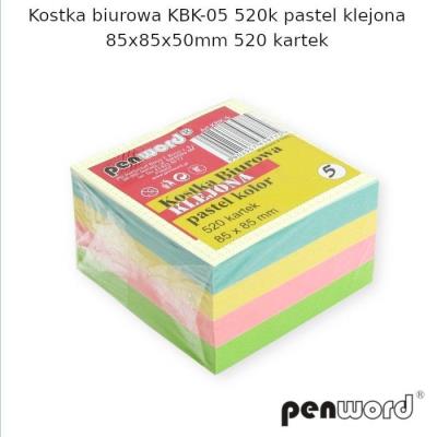 Opakowanie Kostka biurowa pastel 85x85x50mm 520K