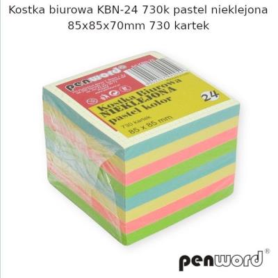 Opakowanie Kostka biurowa pastel 85x85x70mm 730K