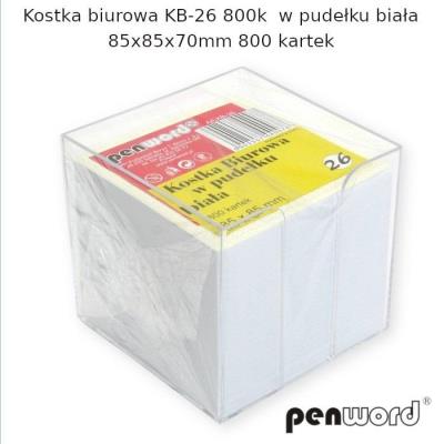 Opakowanie Kostka biurowa w pudełku pastel 85x85x70mm 730K