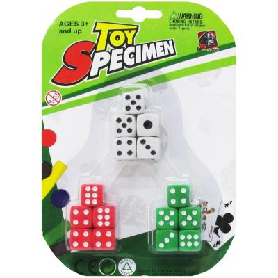 Opakowanie Kostka do gry 15 sztuk 3 kolory