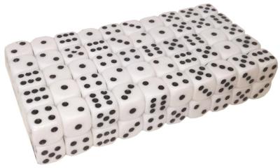 Opakowanie Kostka do gry biała 100szt