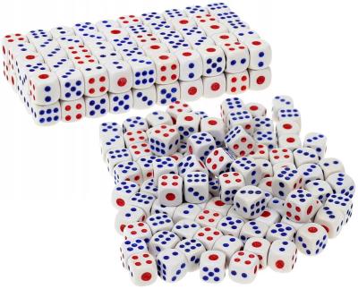 Opakowanie Kostka do gry kolorowe oczka 1.6cm