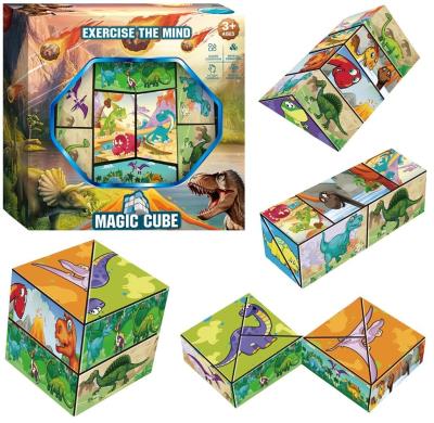 Opakowanie Kostka do układania dinozaury