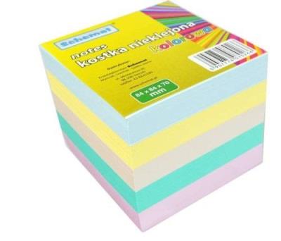 Opakowanie Kostka kolorowa 84x84x70mm nieklejona