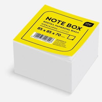 Opakowanie Kostka papierowa biała 85x85x70 mm nieklejona