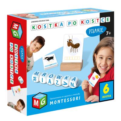 Kostka po kostce. Pisanie 6 kostek. Wydawca: MULTIGRA. SmakLiter.pl Opakowanie Kostka po kostce. Pisanie 6 kostek