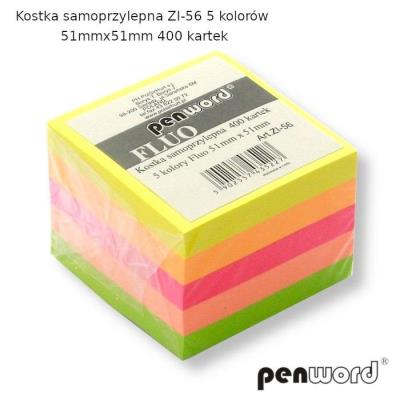 Opakowanie Kostka samoprzylepna fluo 5x5cm