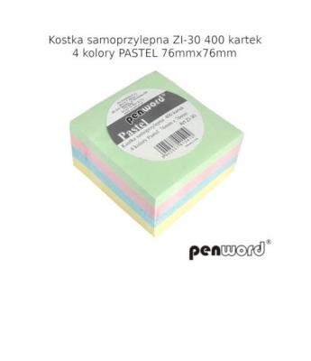 Opakowanie Kostka samoprzylepna pastel 76x76mm 400K