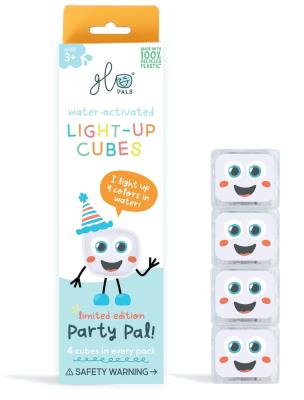 Opakowanie Kostki sensoryczne świecące w wodzie i zmieniająca kolory Party Pal