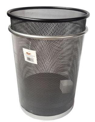 Opakowanie Kosz okrągły L5002 srebrny 12 l siatka