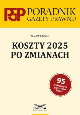 Koszty 2025 po zmianach. Autor: Krywan Tomasz. SmakLiter.pl Okładka książki Koszty 2025 po zmianach