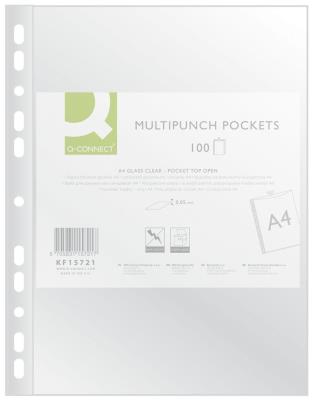 Opakowanie Koszulki na dokumenty Q-CONNECT A4 krystal 100 sztuk