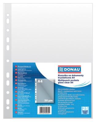 Koszulki PP A4 krystal 50mikr 25szt. Wydawca: Donau. SmakLiter.pl Opakowanie Koszulki PP A4 krystal 50mikr 25szt