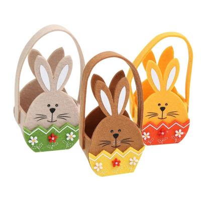 Opakowanie Koszyczek filcowy wesoły zajączek MIX