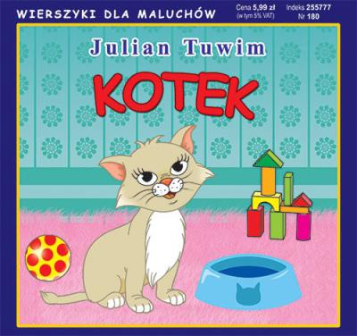 Kotek. Autor: Julian Tuwim. SmakLiter.pl Okładka książki Kotek