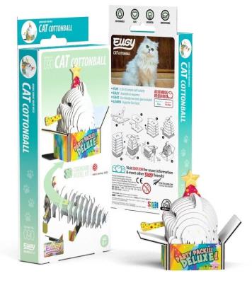 Opakowanie Kotek Perski Cottonball Eugy. Eko Układanka 3D