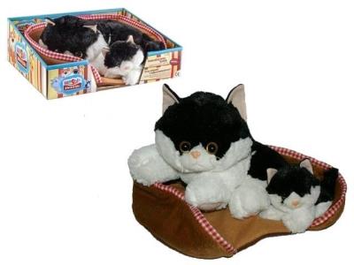 Opakowanie Koty z dźwiękiem na posłaniu