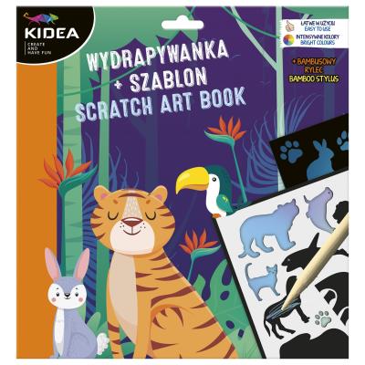 Opakowanie Kreatywna wydrapywanka z szablonami A KIDEA