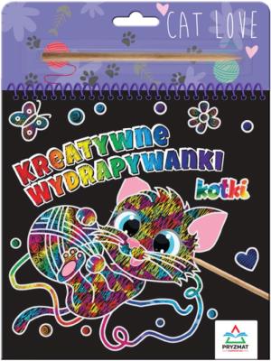 Okładka książki Kreatywne wydrapywanki. Kotki